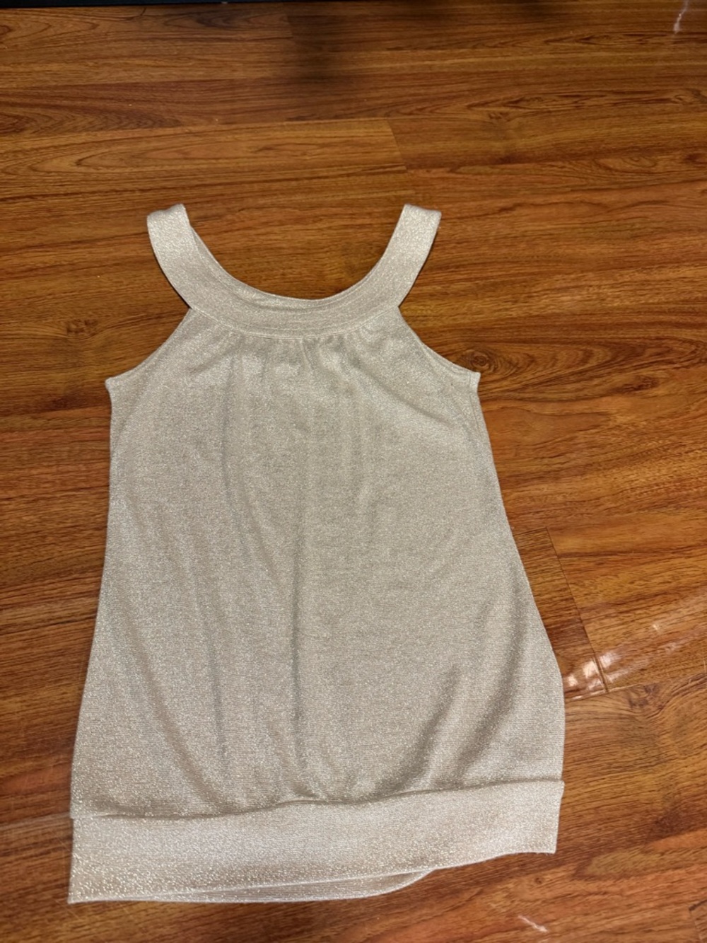Old Navy Metallic Gold Knit Top - XS